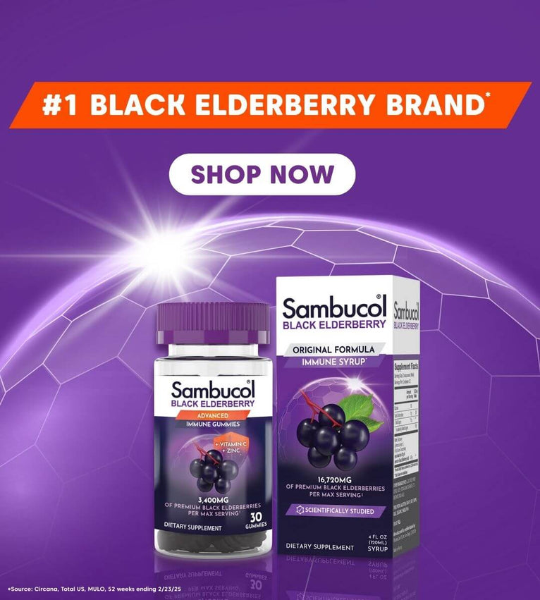 Sambucol is the number one black elderberry brand