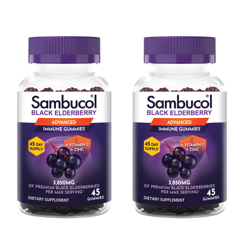 Advanced Immunity Gummies 45ct X 2 – Sambucol USA